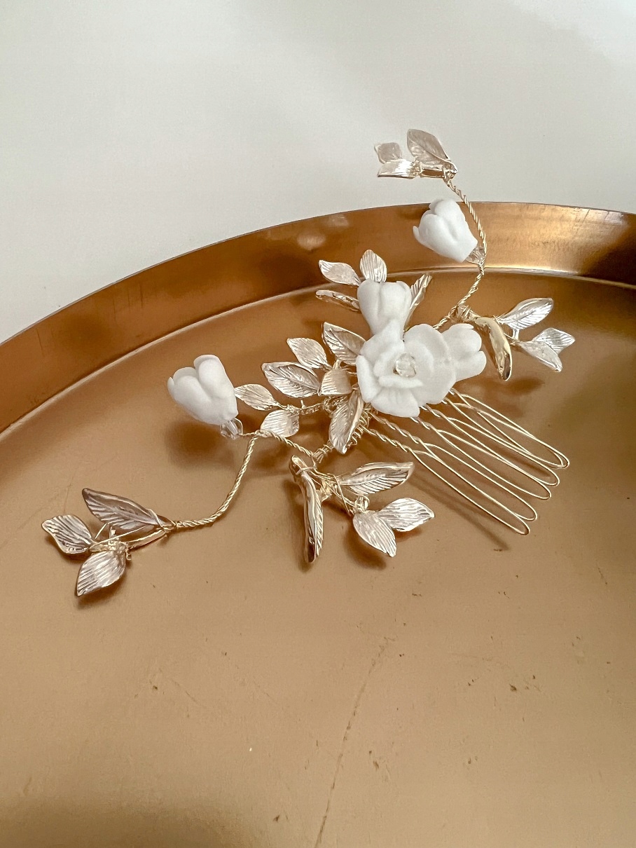 Grzebyk Light Gold & Flower II Marka bez marki