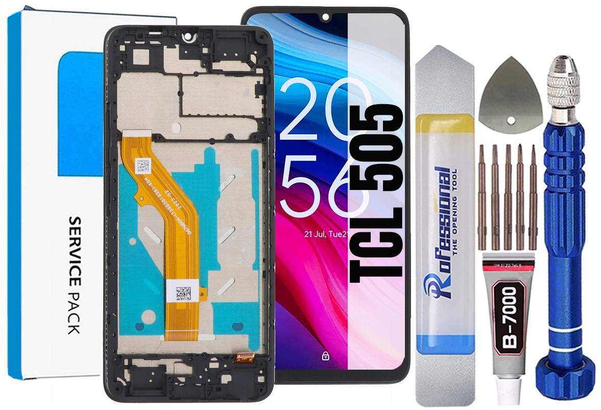 Displej Pro Tcl 505 Originální LCD Displej +rámeček