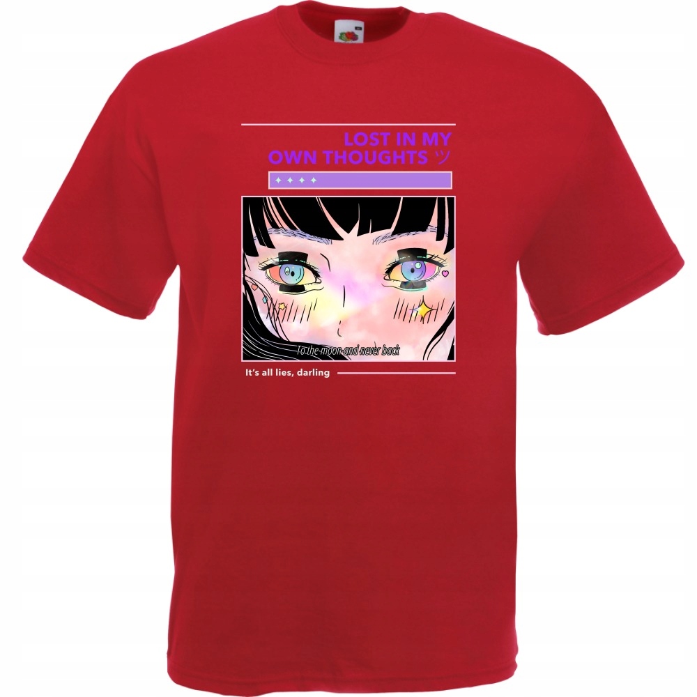 

Koszulka lost in my toughts XL ceglana czerwona