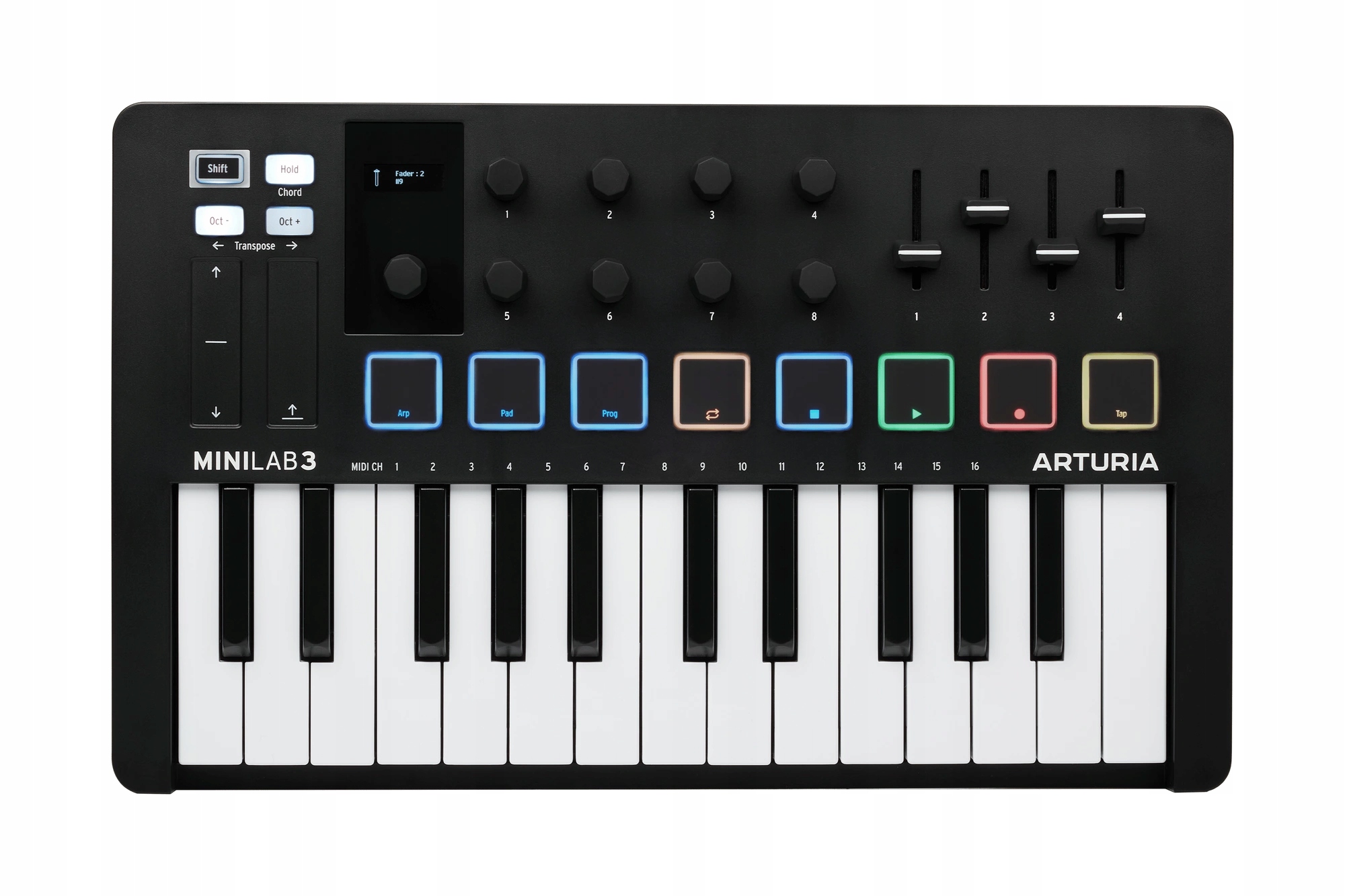 Arturia MiniLab 3 Black – MIDI ovládací klávesnice