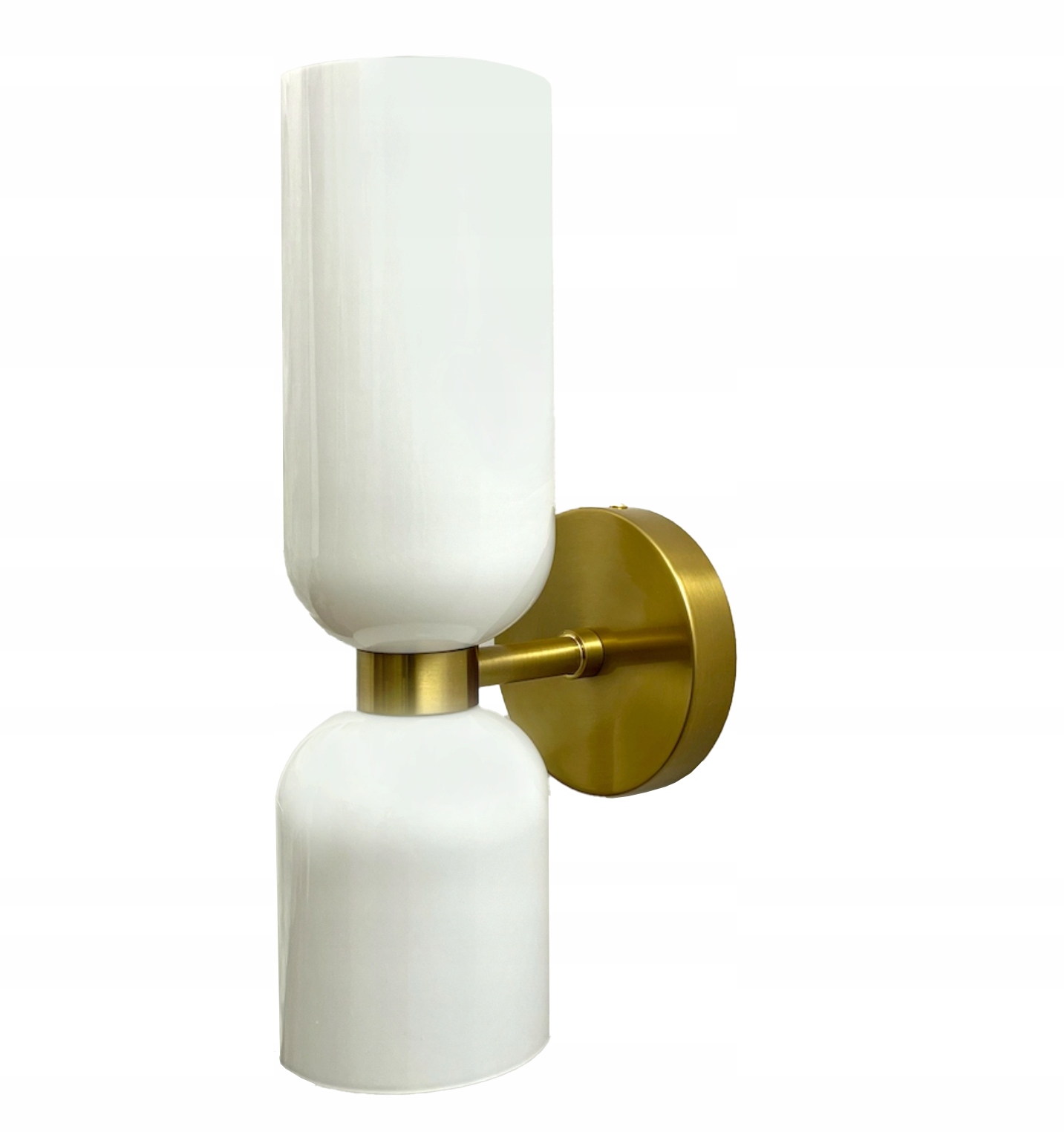 KINKIET NOWOCZESNY HOURGLASS - BIAŁY MOSIĄDZ