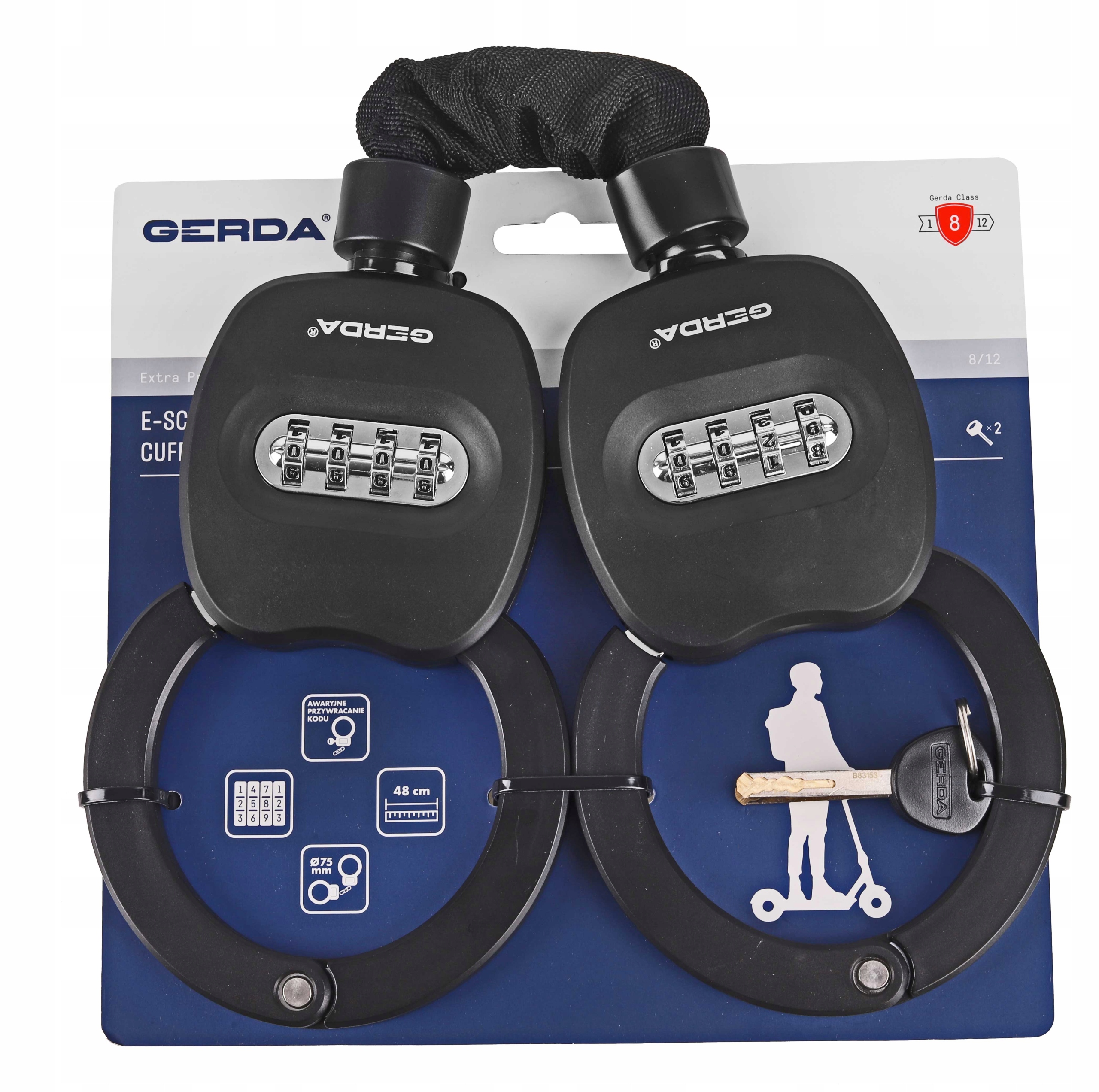 Zapięcie kajdanowe do Hulajnogi Gerda E-scooter 480/75U