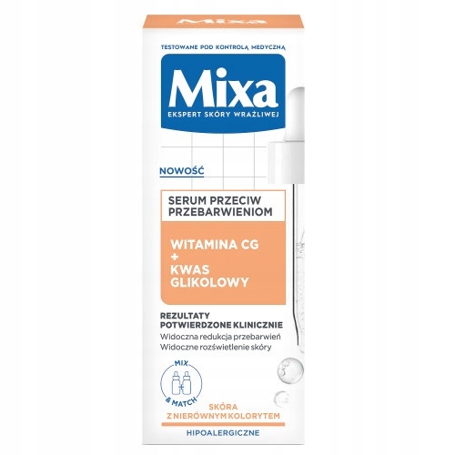 MIXA Lab sérum proti pigmentovým škvrnám Vitamín CG + kyselina glykolová 30ml