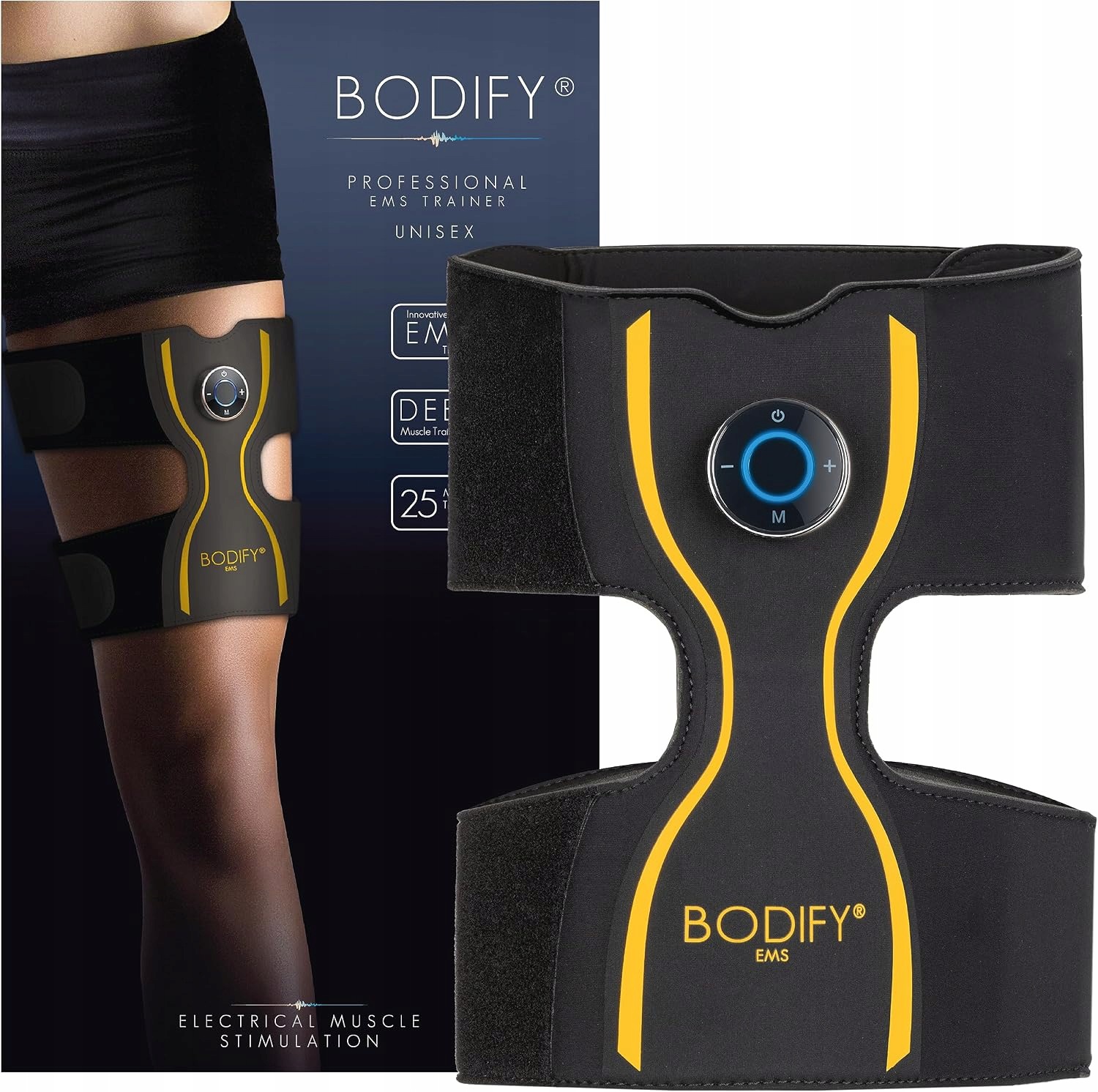Bodify Ems Trenér Nohou Pro Stimulátor Stehenních Svalů Unisex Neopren
