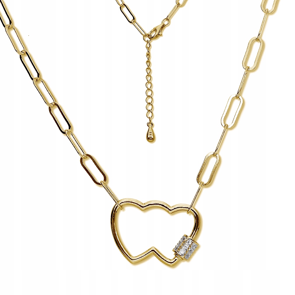 Stříbrný náhrdelník Ag 925 pozlacený N05111