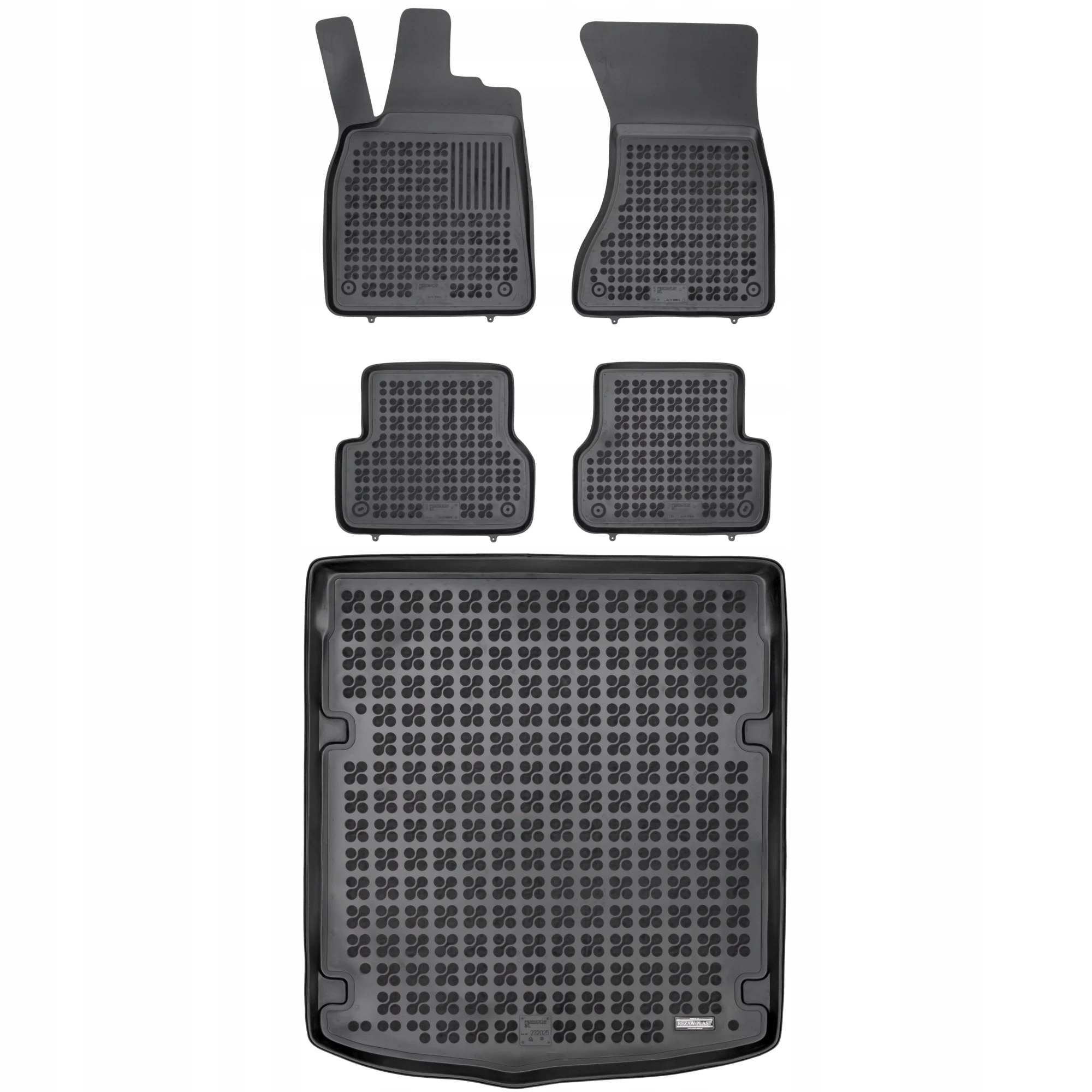 Gumová sada kobercov a rohoží Audi A6 IV C7 2011-2018 Sedan