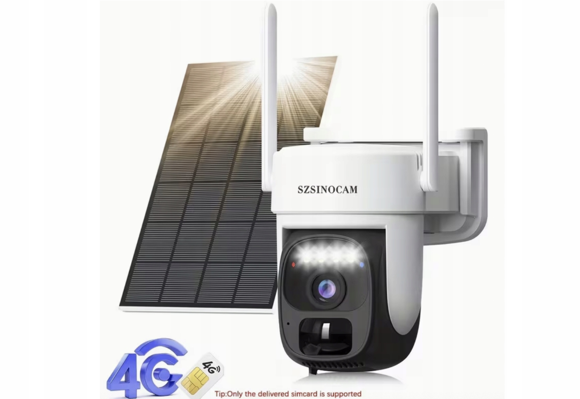 Venkovní Solární Kamera 4G Sim Karta 32GB Sd Szsinocam QG5 Černá