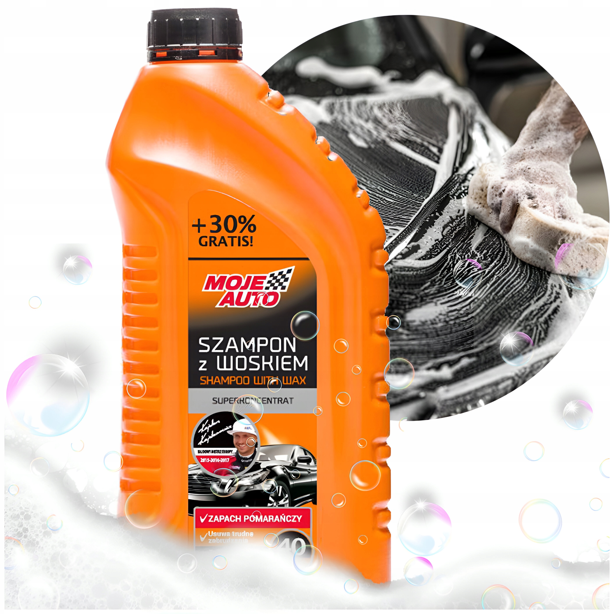 Szampon Samochodowy Z Woskiem Do Auta Lakieru Nabłyszczający Mojeauto 1,3 L