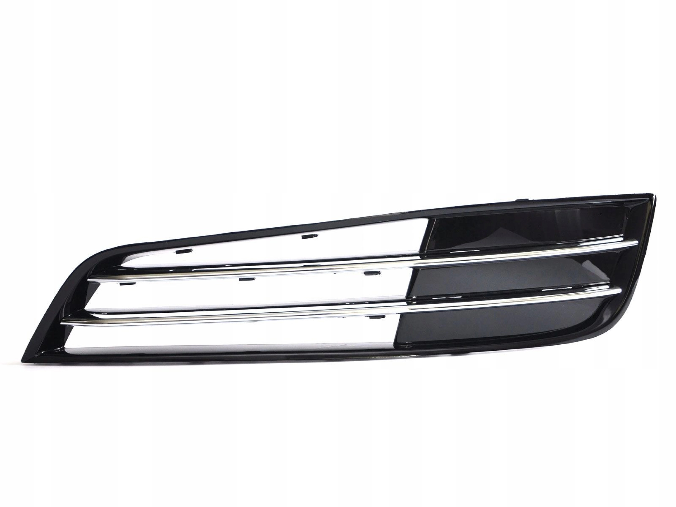 Kratka Atrapa přední krytka Levá Audi A8 D4 2009-2013 Černý Lesk