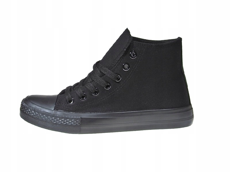 

Trampki Tenisówki Wysokie 121 All black r.38
