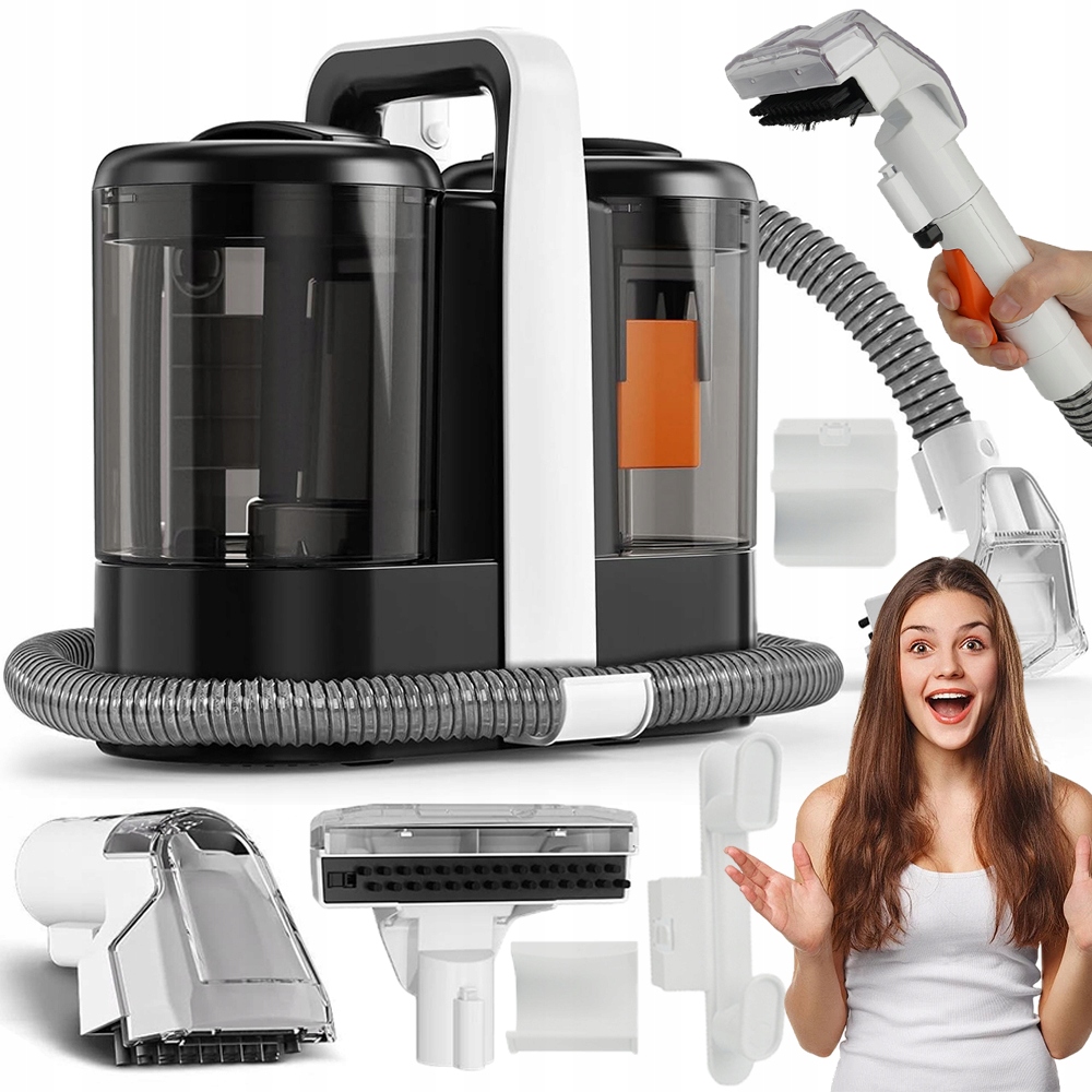 Mały Odkurzacz Piorący Do Czyszczenia Dywanów Kanap Myjka Tkanin 600W 15KPA