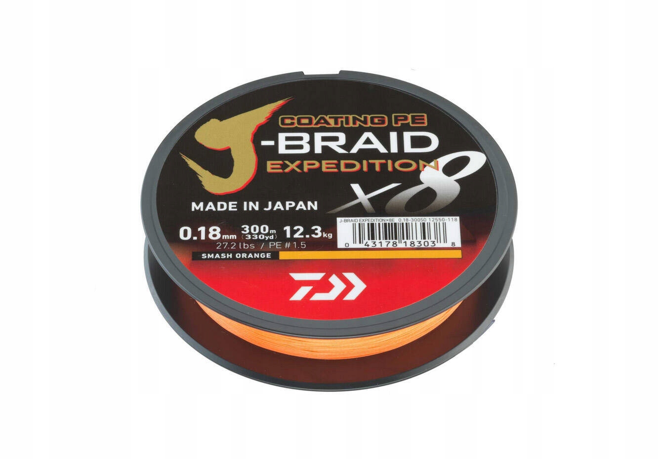 Šňůra Daiwa J-braid Expedition X8E 300 m-0,28 mm