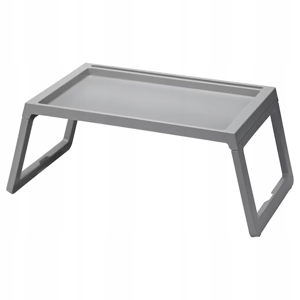 

Ikea Klipsk Stolik tacka, szary 36x56 cm