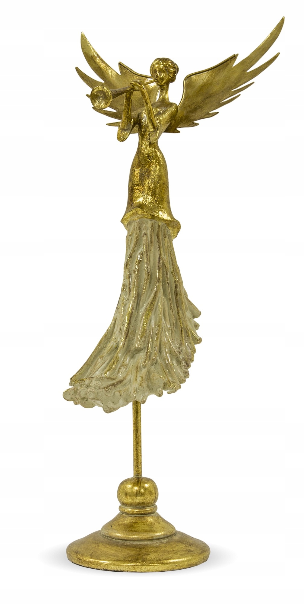 Anjel Figurka Anjel Zlatý plast Dekoratívna Figúrka Vianočná ozdoba