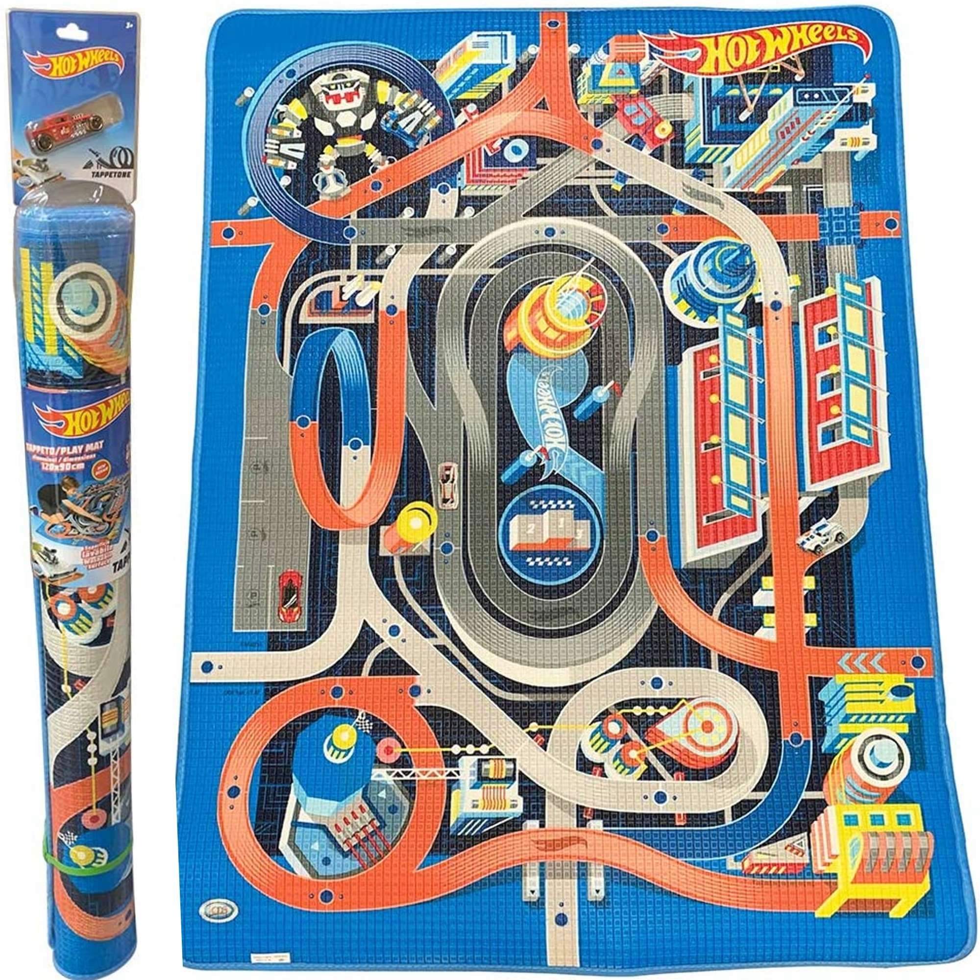 

Hot Wheels Mata Piankowa Miasto Ulice 120x90 +auto