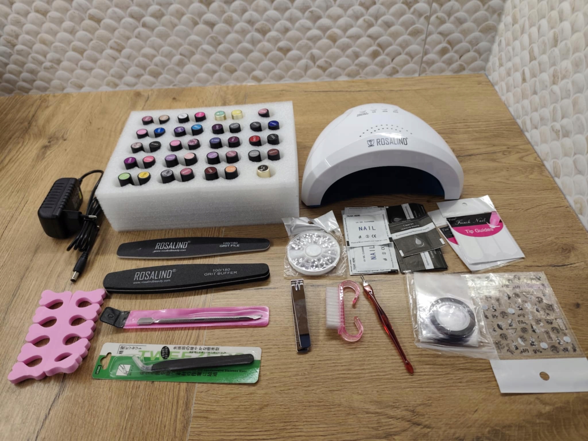 Rosalind Startovací Sada na gelové nehty s Uv lampou 38 barev R2