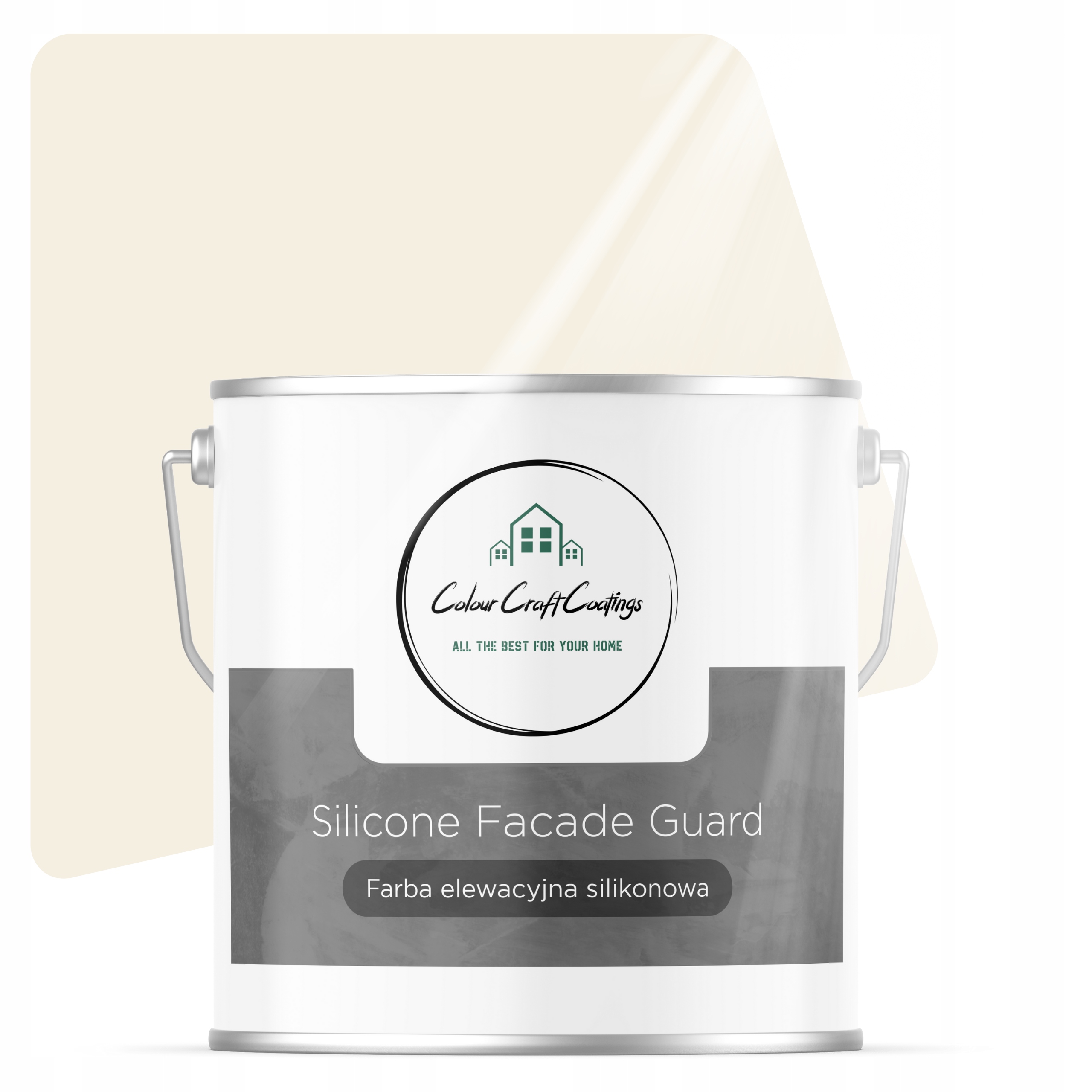Fasádna Farba Silikónová Vonkajšia Krémová 5 L F441