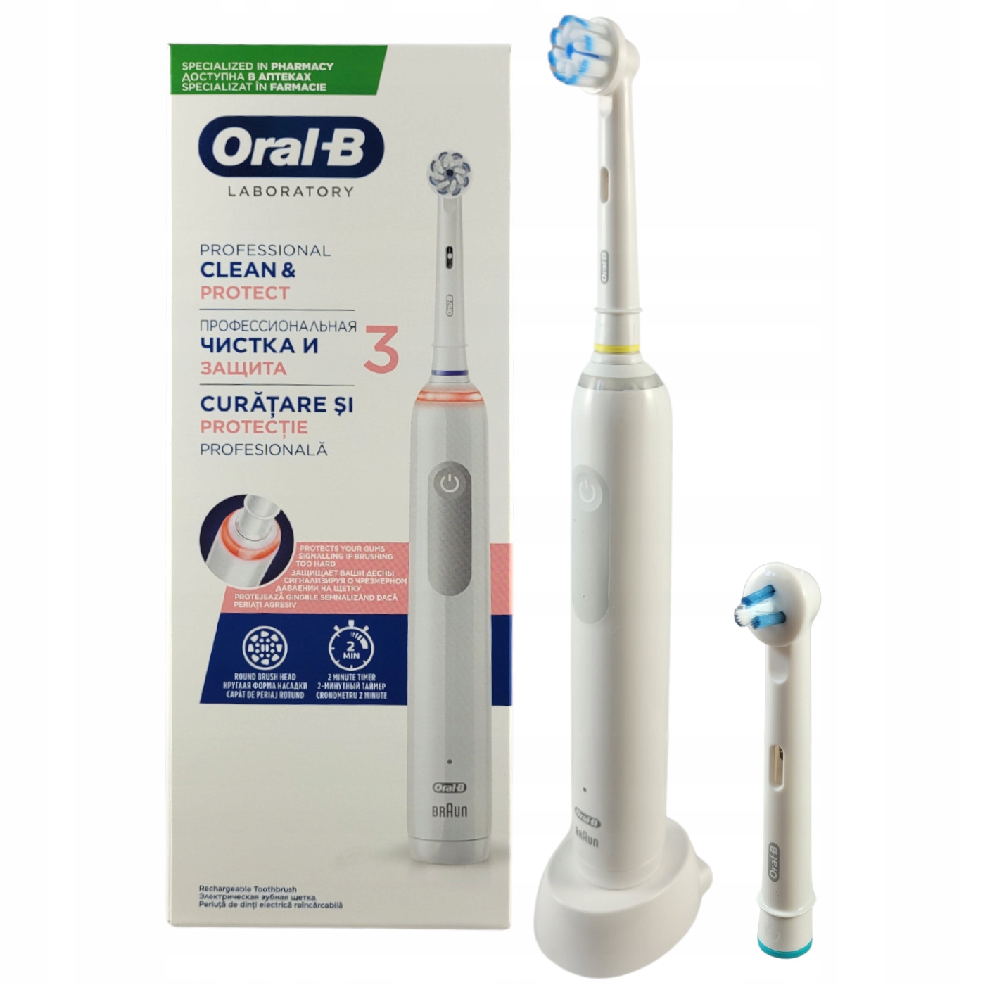 

Szczoteczka Oral-B Pro 3 Clean&protect White