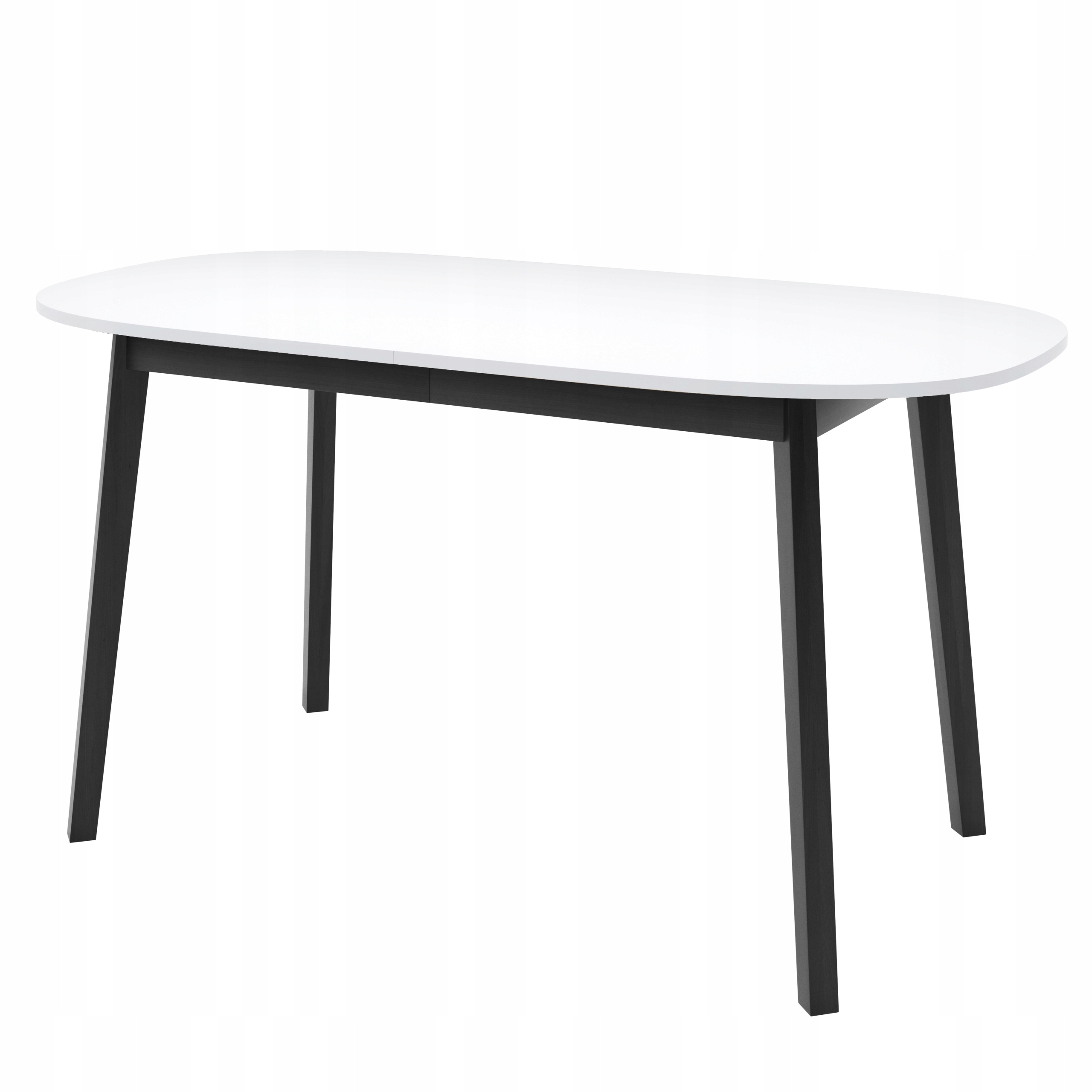 Rozkládací stůl Vito S 150/190x80 cm Bílý do obývacího pokoje Kuchyně Jídelna Oválný