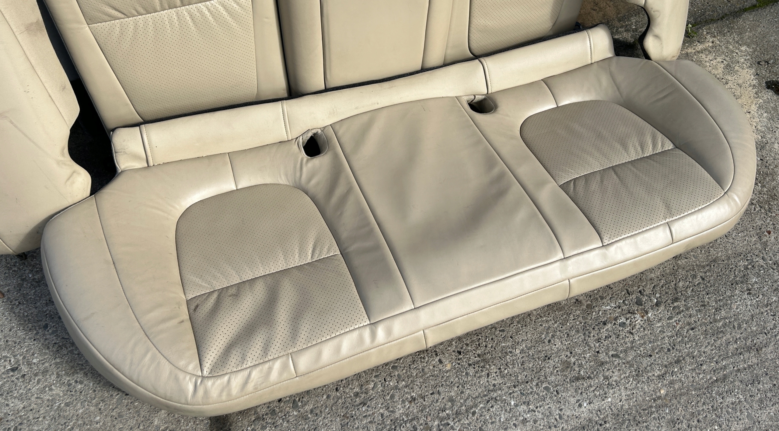 Sitz heck Leder cremefarben JAGUAR XF X250 Sedan