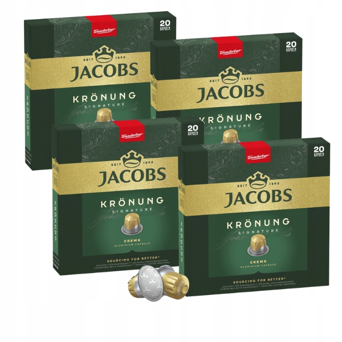Zestaw 4x Kapsułki do Nespresso Jacobs Kronung Signature 20 szt.