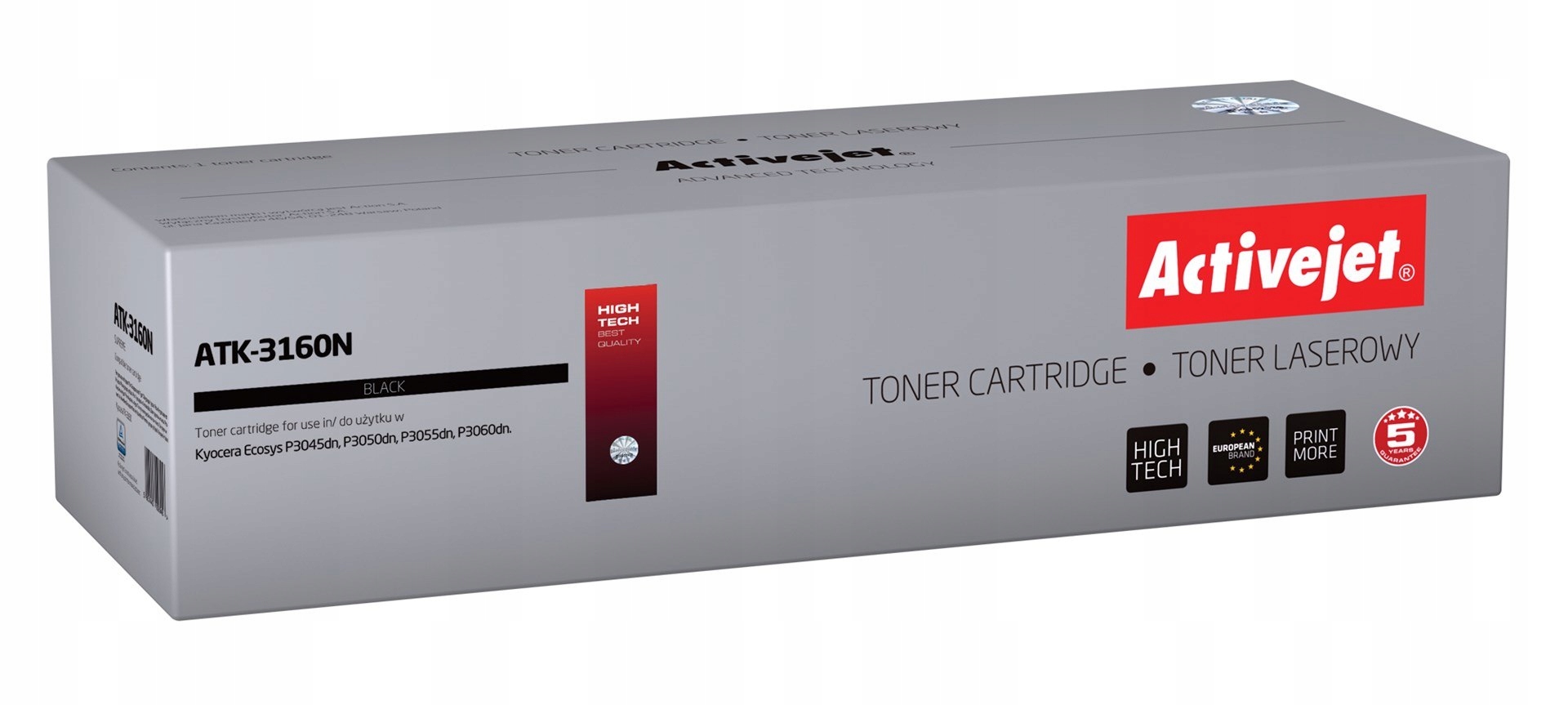 Toner Activejet ATK-3160N (zamiennik do Kyocera TK-3160; Supreme; 12500 str