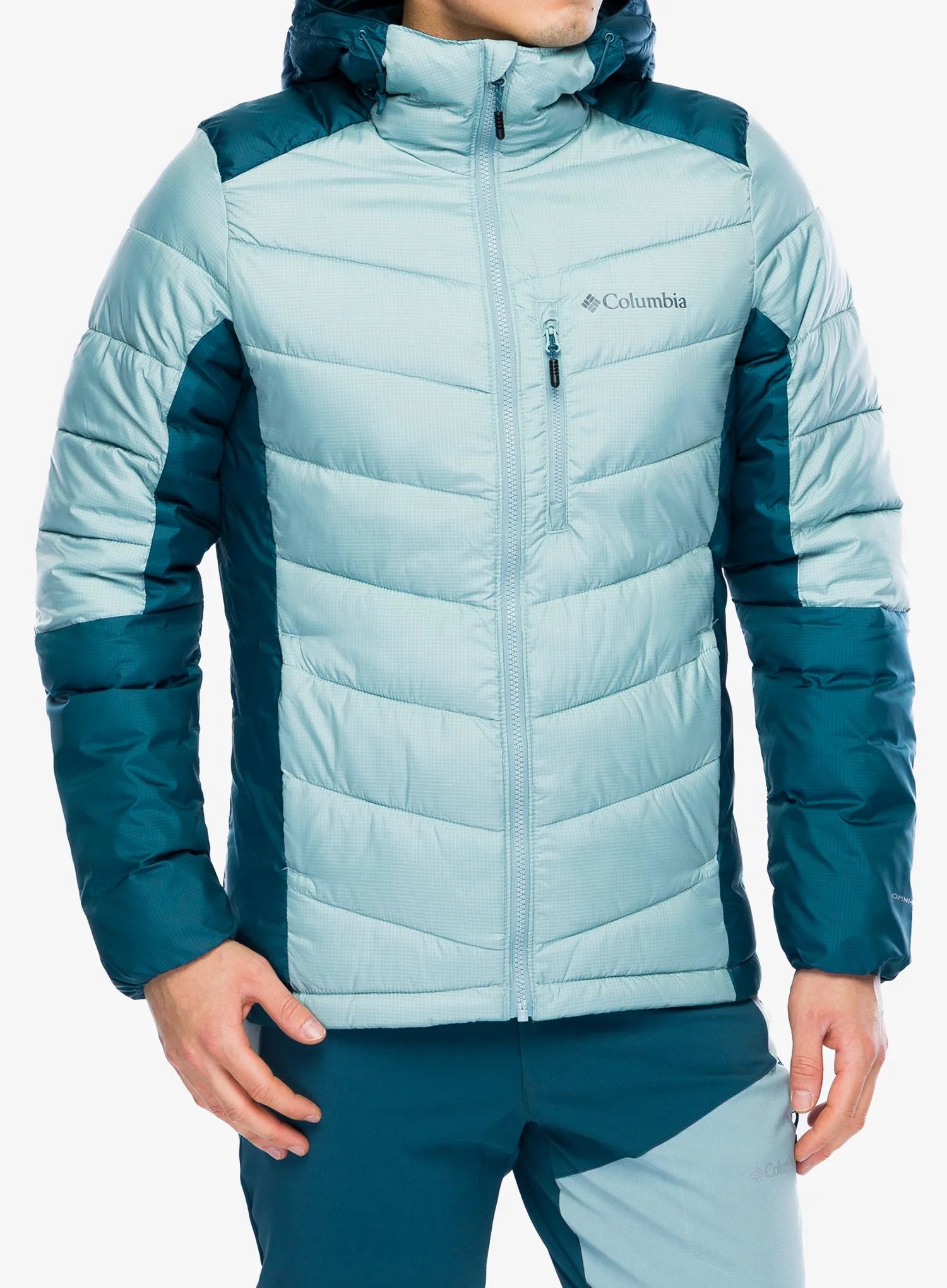 Zateplená bunda Columbia Labyrinth Loop II Hooded Jacket crushed blue XL