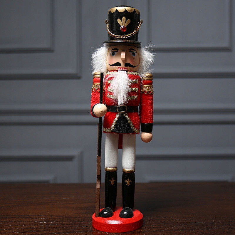 DZIADEK DO ORZECHÓW DREWNIANA FIGURKA OZDOBA ŚWIĄTECZNA ŻOŁNIERZYK 30 CM v2 Szerokość produktu 7 cm