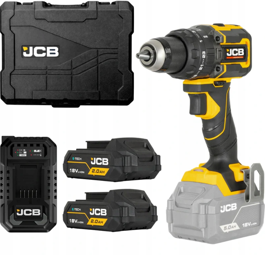 Aku Vrtačka 18V 75NM 2X2,0AH Nabíječka Kufr