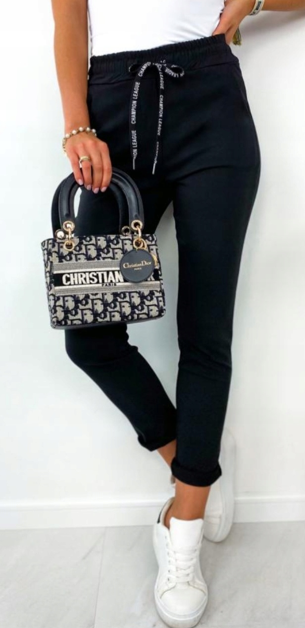 Spodnie Damskie MEGA ELASTYCZNE Wysoki Stan KC18 C r.8XL Rozmiar 8XL