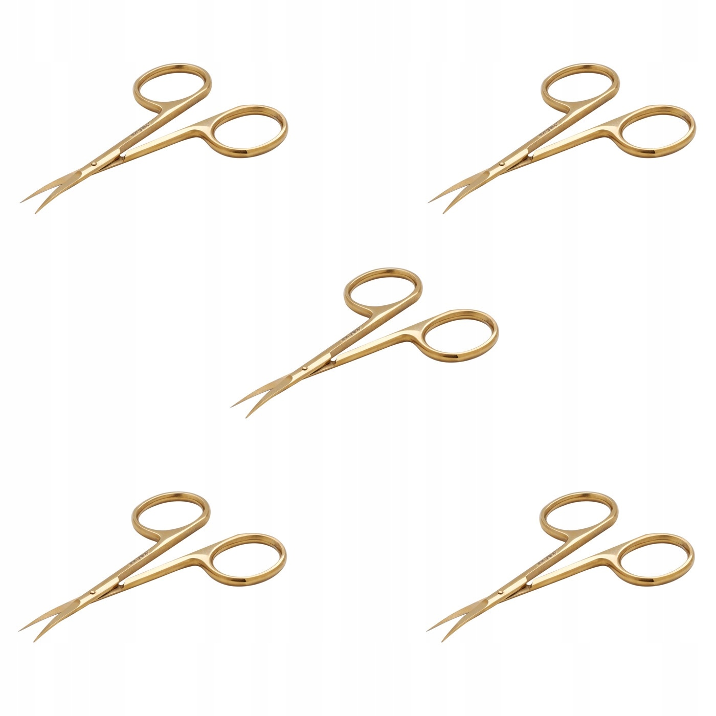 Nůžky na kůžičku a nehty, tvarované, zahnuté 1466 Aba Group x 5 ks