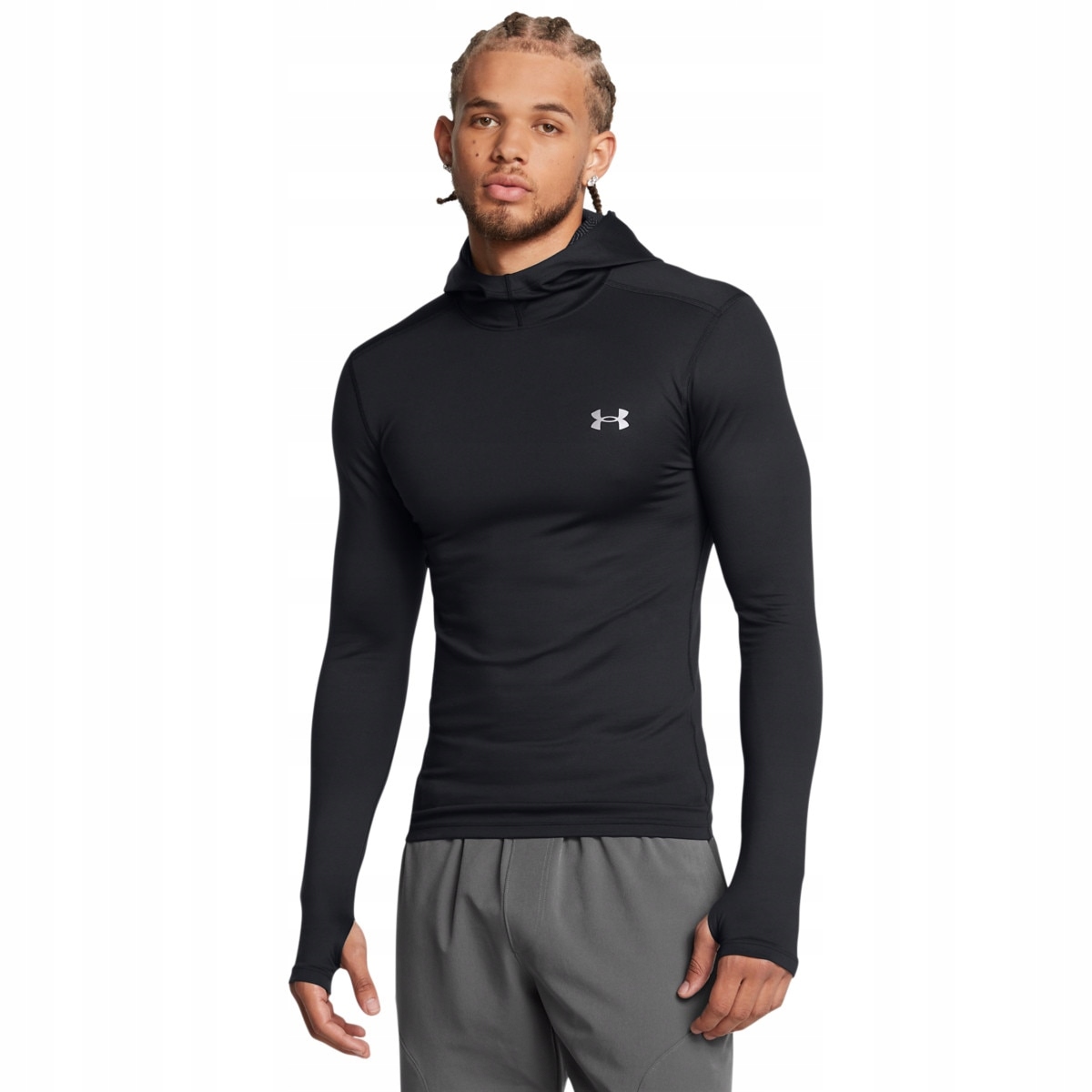 Męski longsleeve treningowy Under Armour Ua Cg Elite Scuba Hdy Czarny S