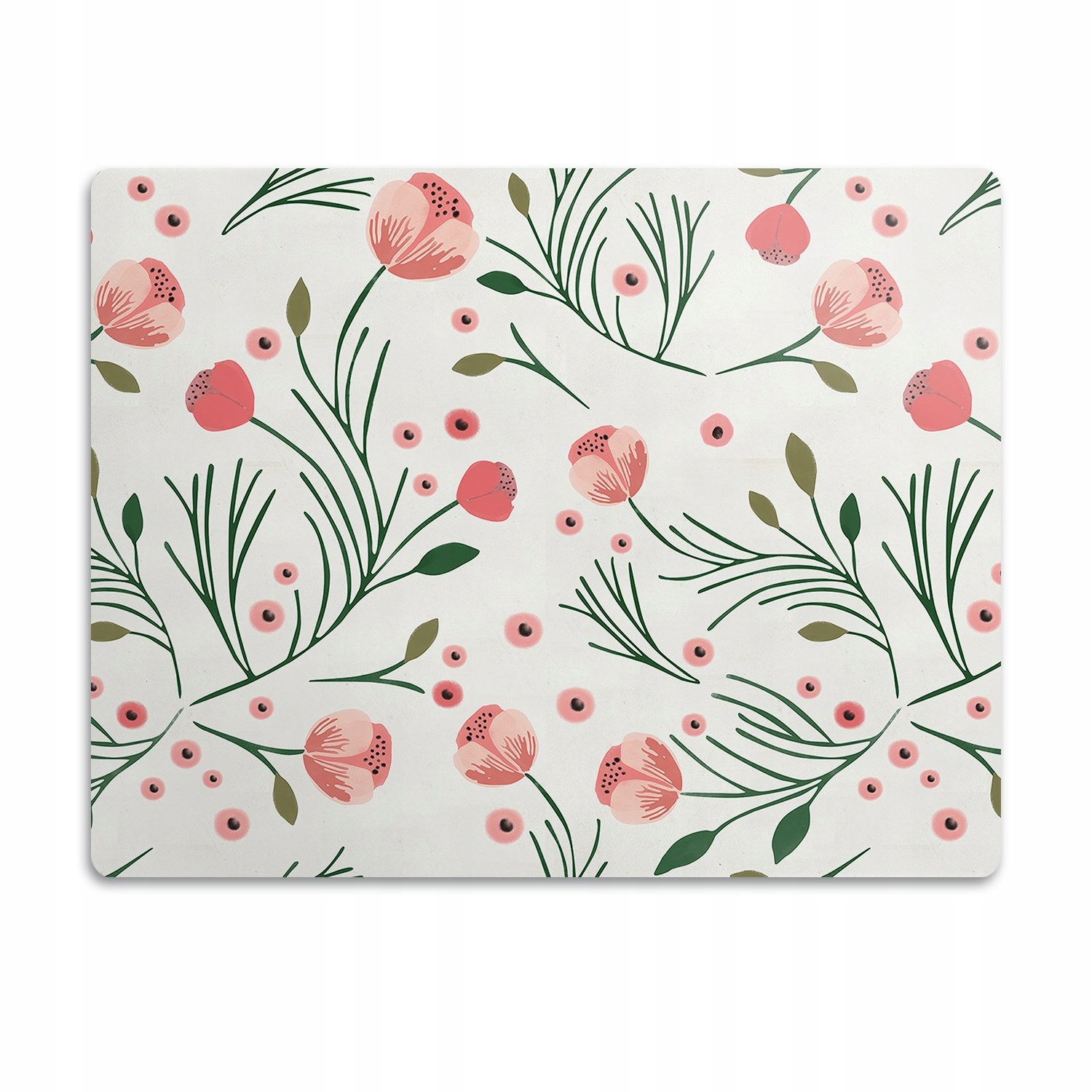 Levně Podložka pro psa pod misku Pastelové máky 60x40 cm