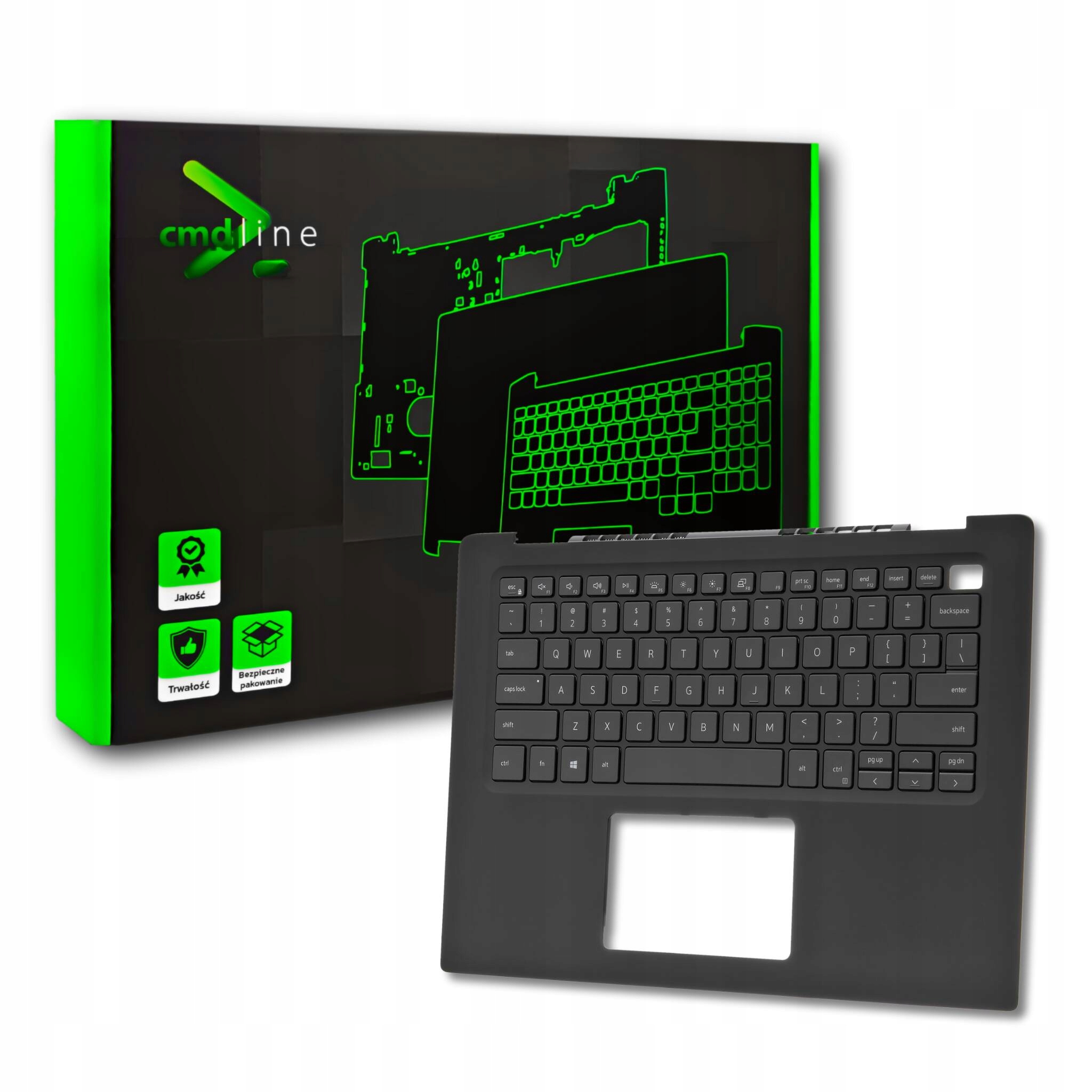 Obudowa Palmrest Klawiatura Do Dell Vostro 14 5490 5498 0TC3CH Blk Led