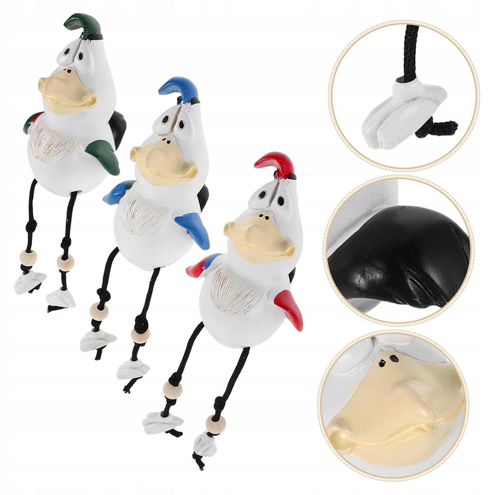 3KS Zahradní Ozdoba Figurky Zvířat Kuřata Pryskyřice Pro Zahradu A Terasy