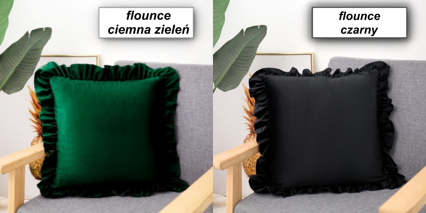 POSZEWKA NA PODUSZKĘ JASIEK 40x40 VELVET WELUROWA Kod producenta POSZEWKA NA PODUSZKĘ FALBANA 40x40 WELUR