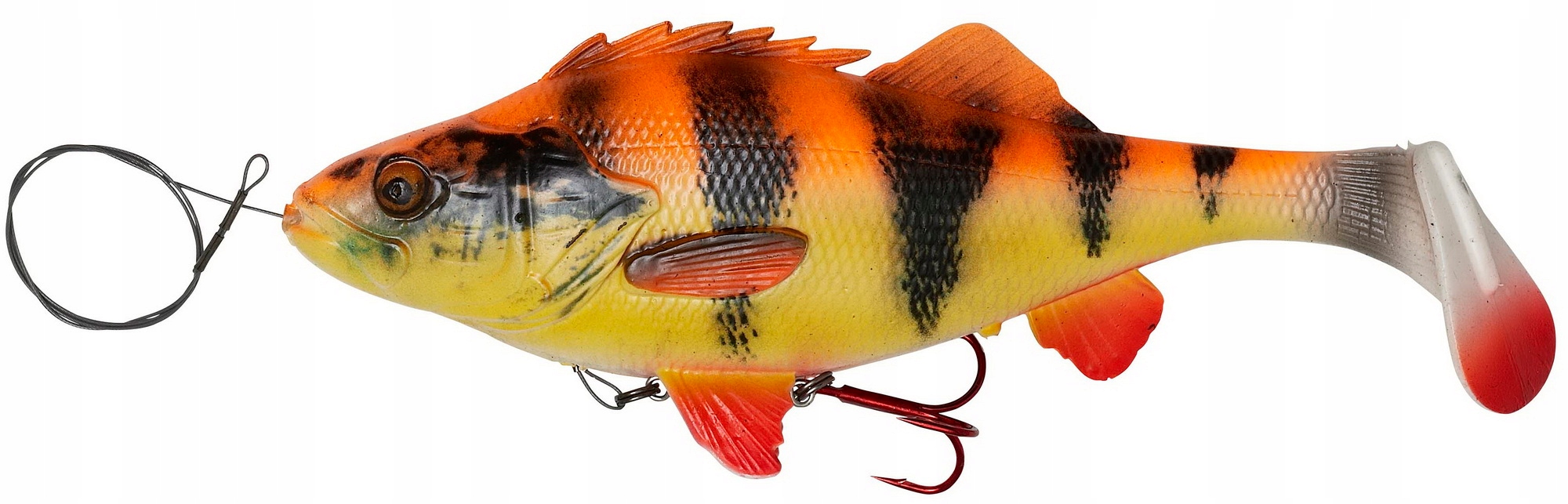 Savage Gear 4D Line Thru Perch Shad 20cm 100g Ss Albino 61802