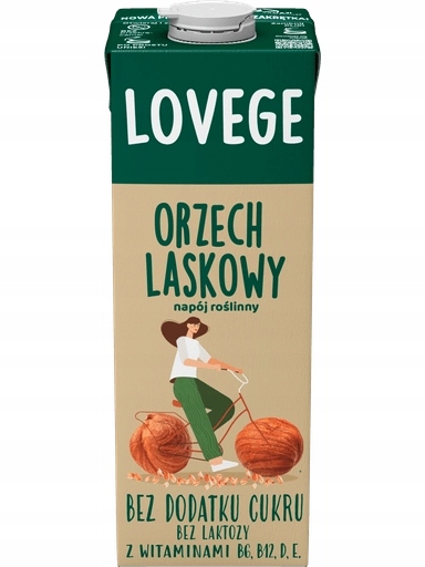 Levně 5 x Rostlinný nápoj Lískový Ořech bez cukru 1 L Sante Lovege