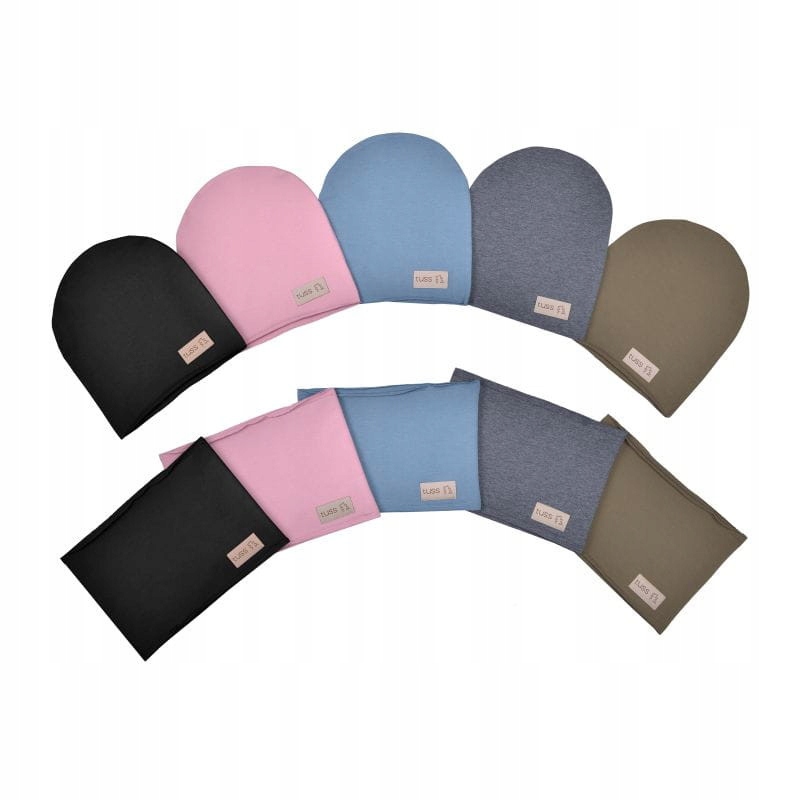 Komplet czapka i komin Tuss Pink S