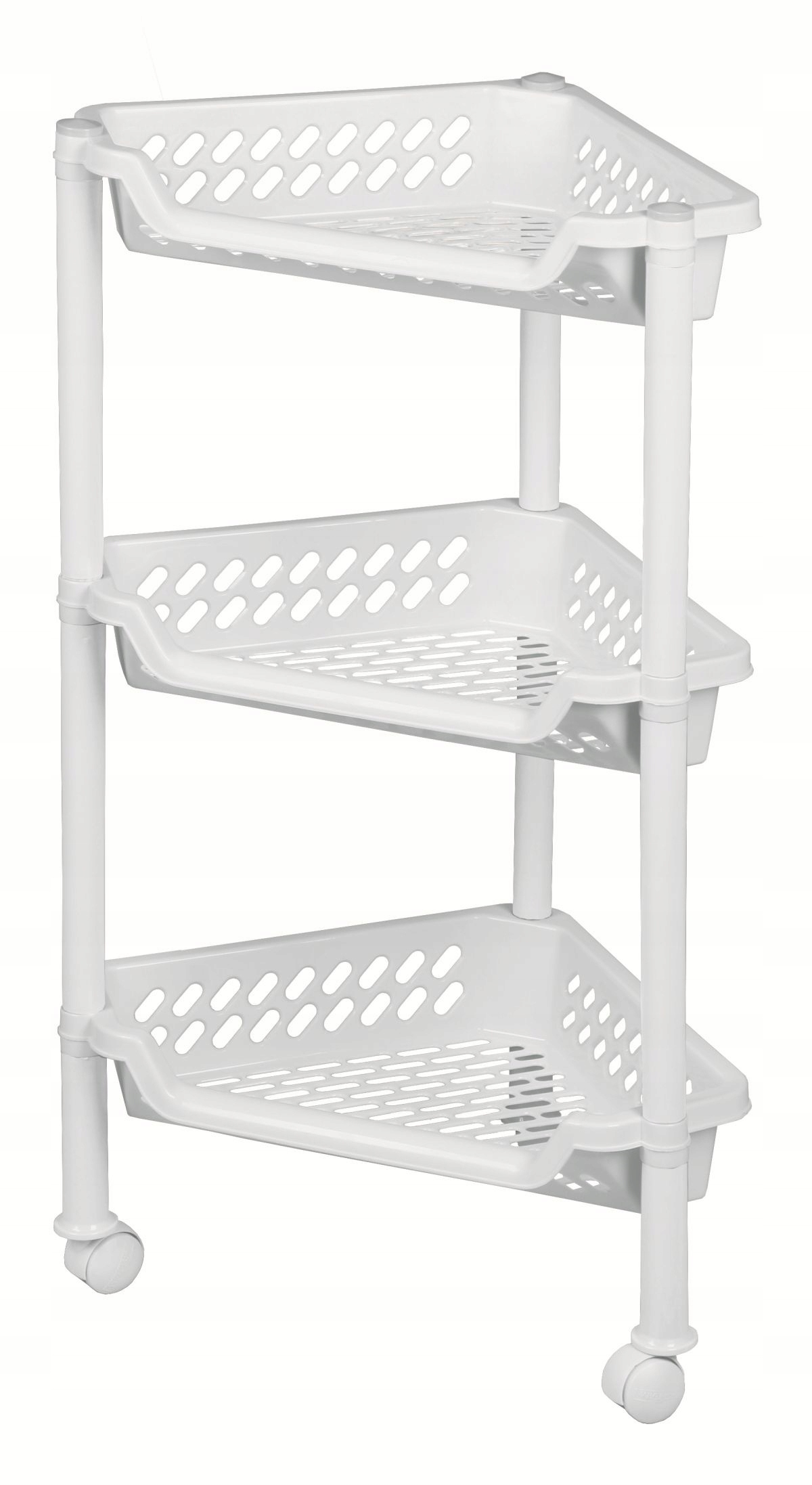 

Regał na kółkach łazienka półka 3 poziomy