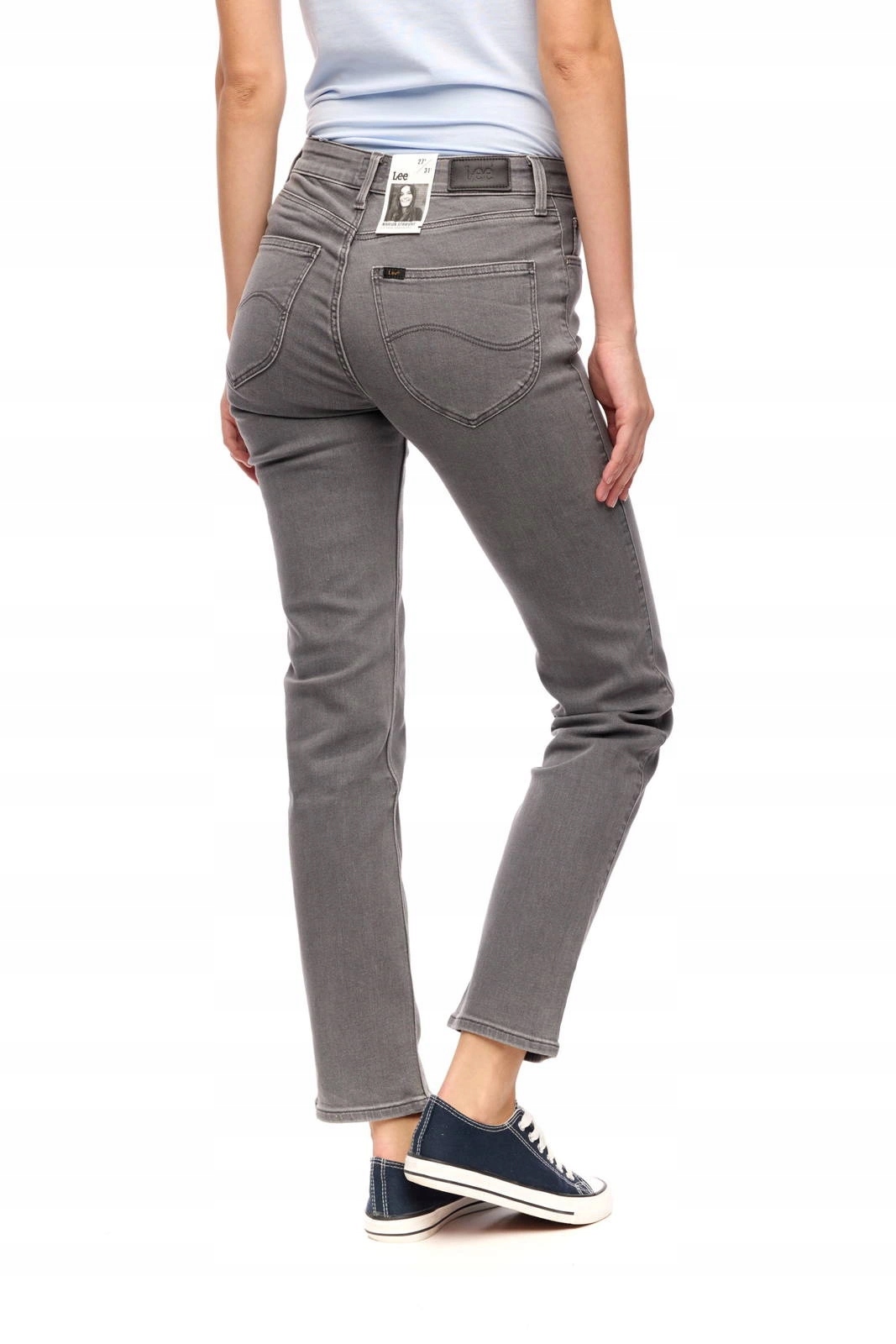 Dámské jednoduché džíny Lee Marion Straight Grey L301FPIU 26/33