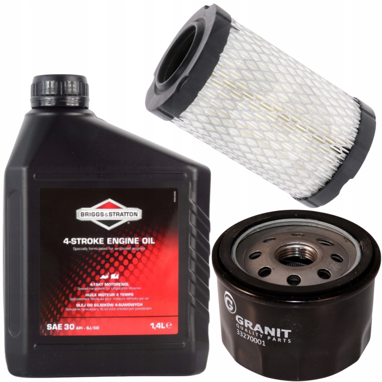 Vzduchový filtr Briggs Stratton 796031 olejový filtr 492932S olejová sada