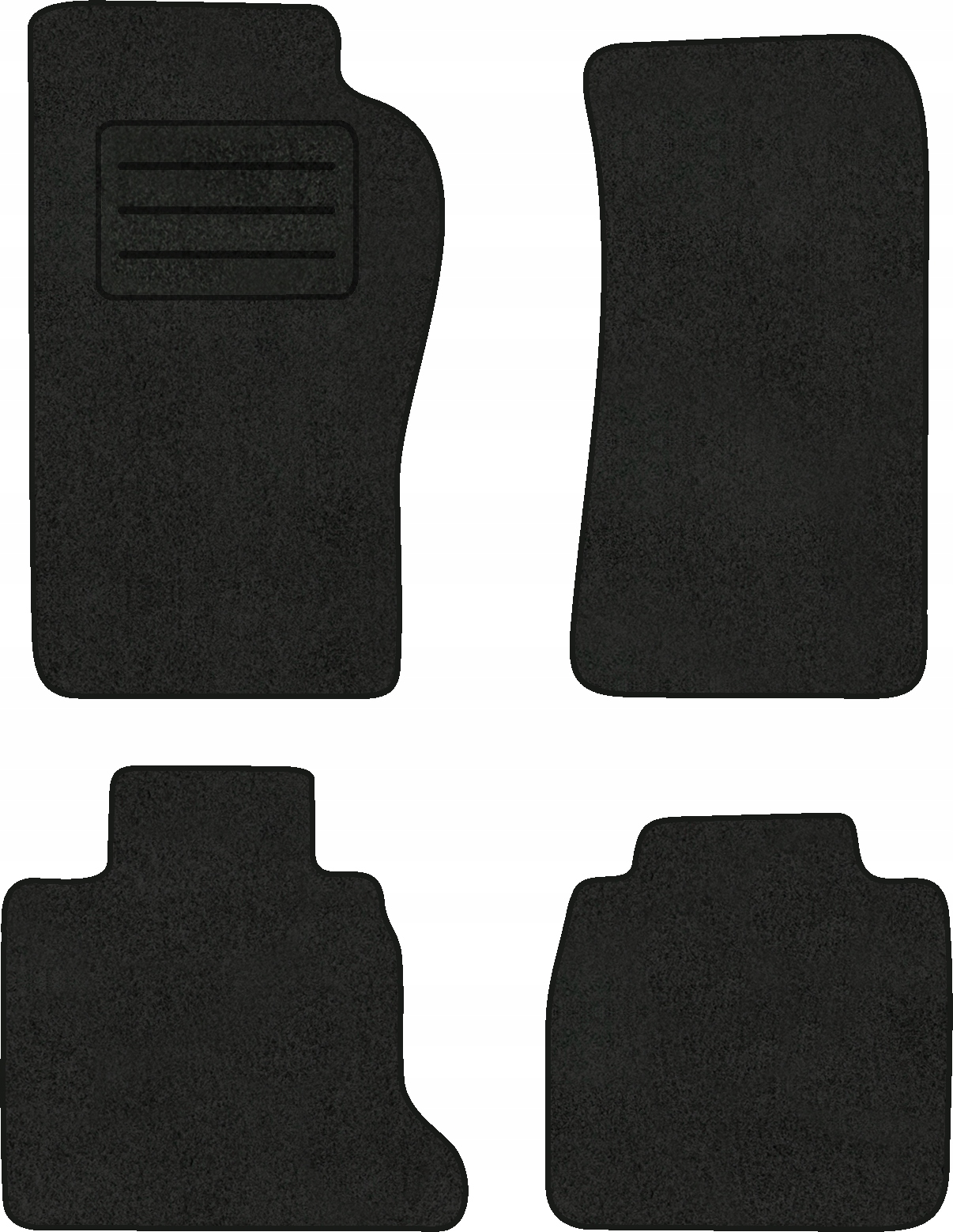 Velurové koberce Lux pro Ford Explorer II (1994-2000) Komplet Černé
