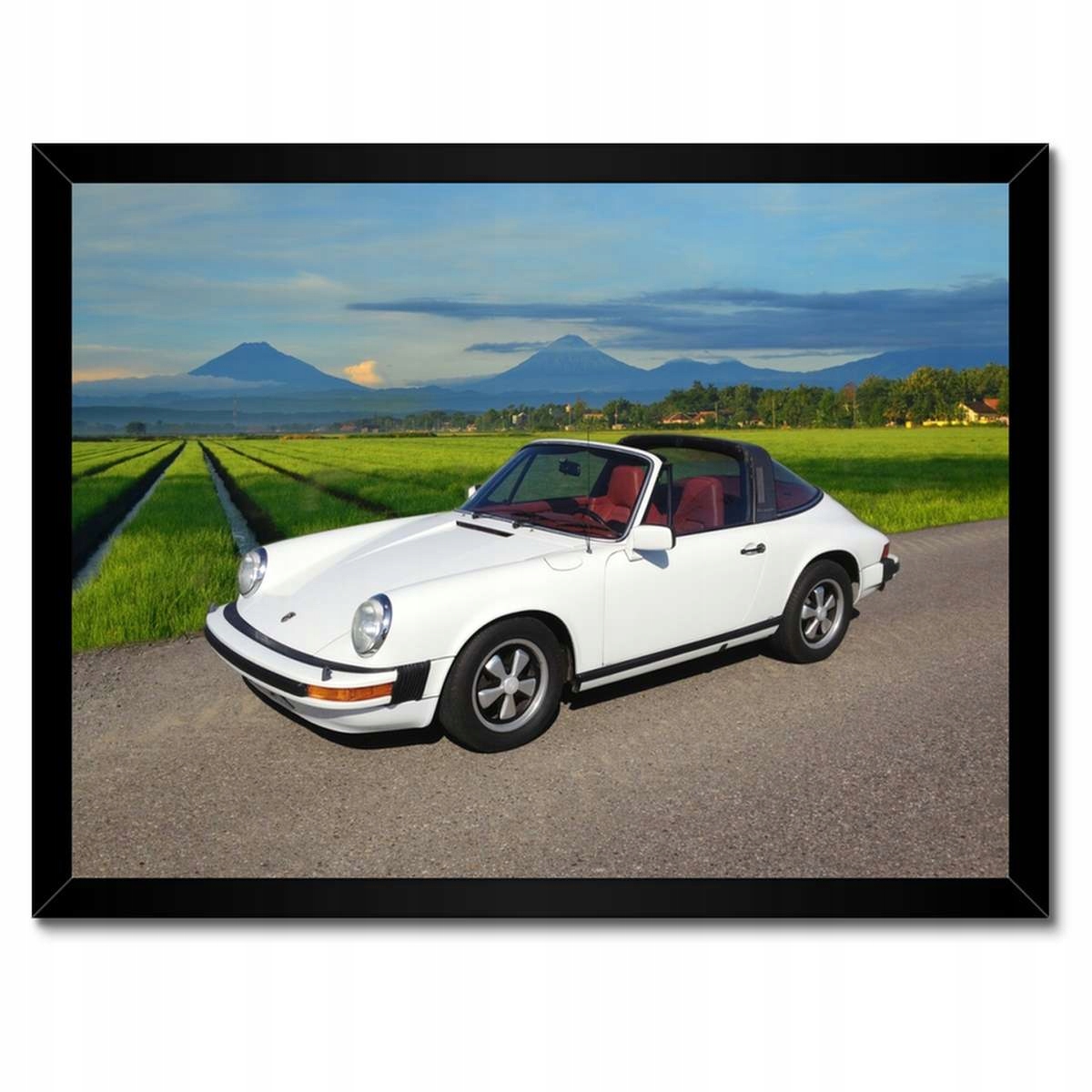 Plakáty v rámu 40x30 Bílé Porsche