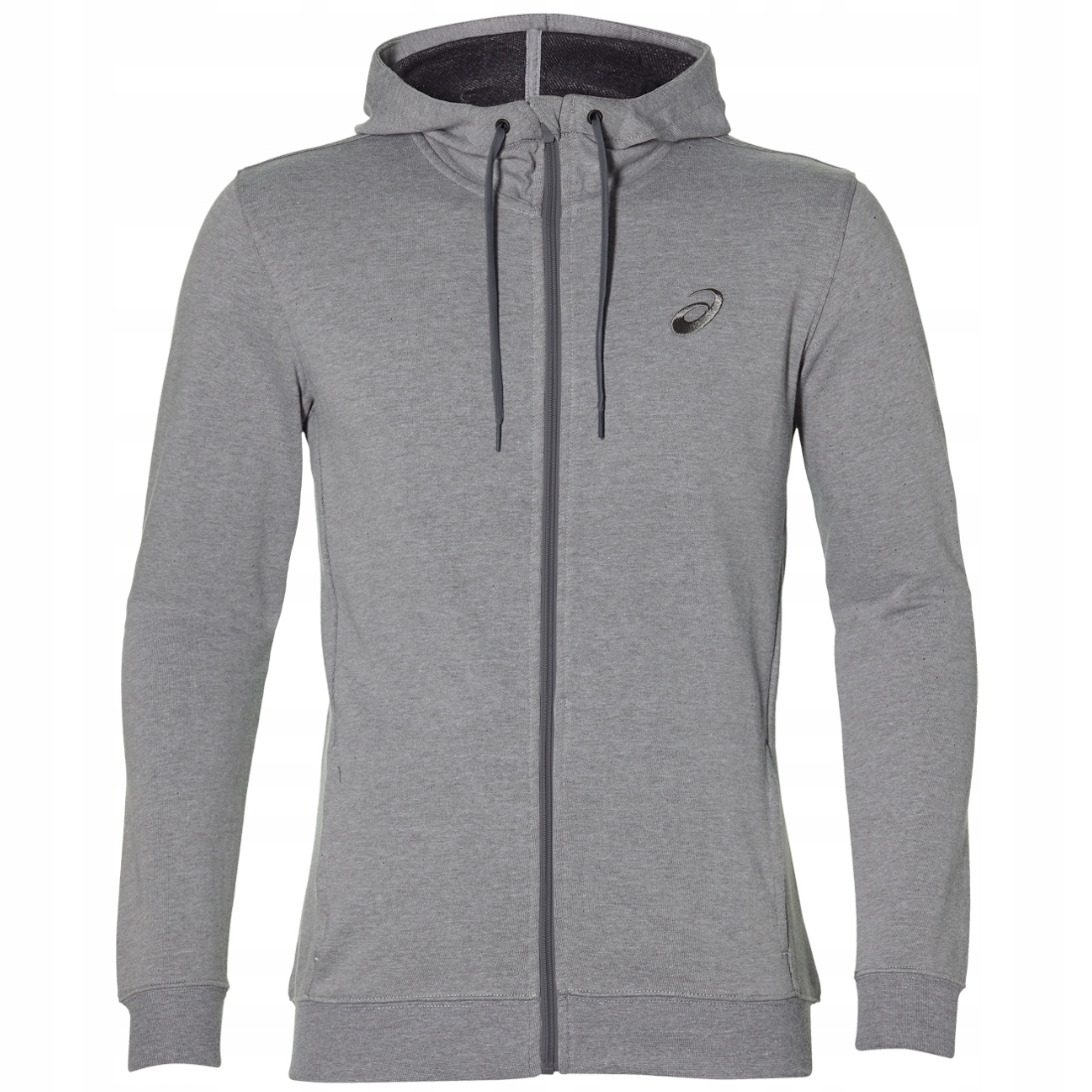 

Bluza Męska Asics Chest Logo Fz szara z kapturem