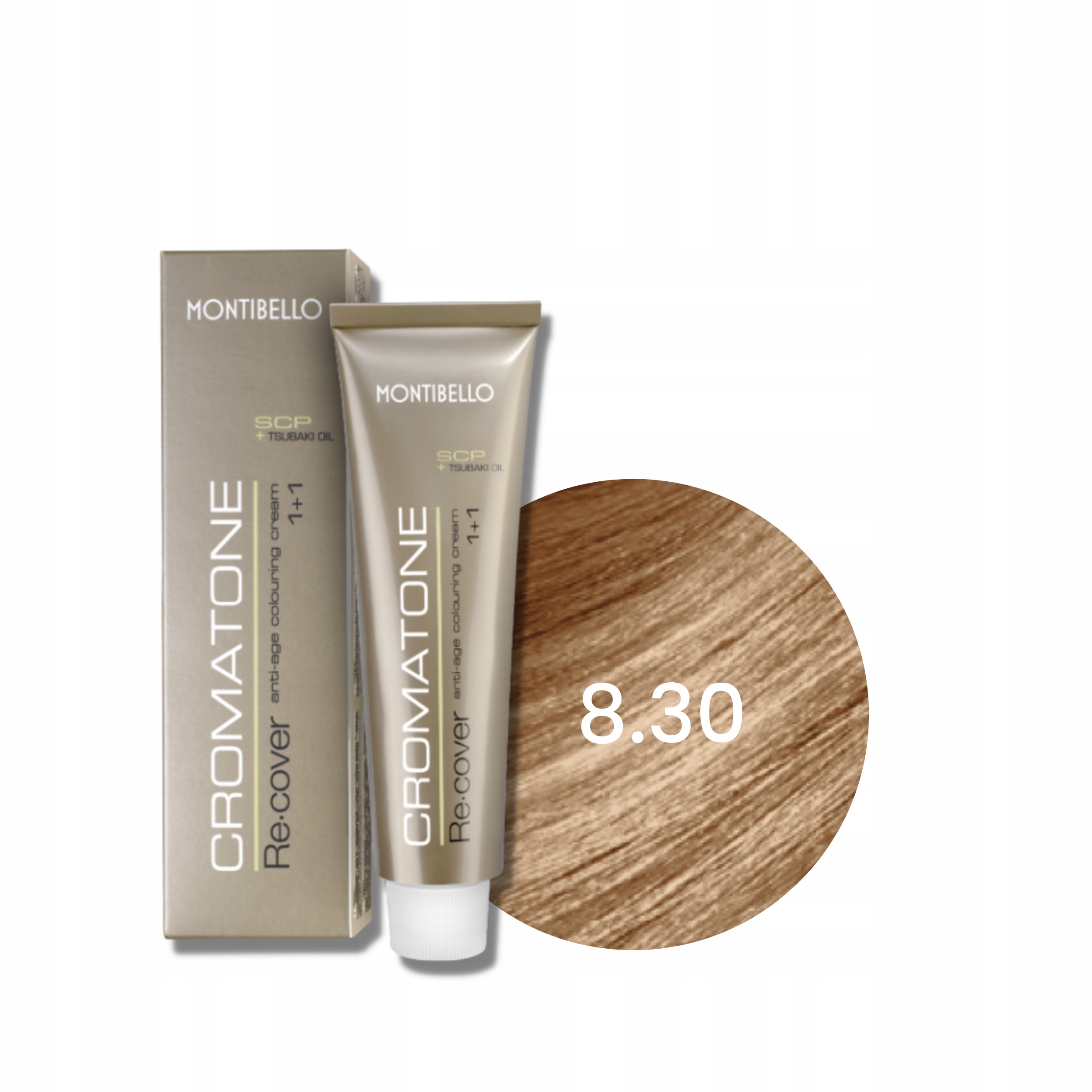 Montibello Cromatone Recover profesionální barva na vlasy 60 ml 8.30