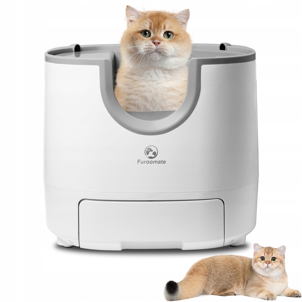 Levně Velký samočisticí kočičí záchod s vestavěnou ochranou Eu