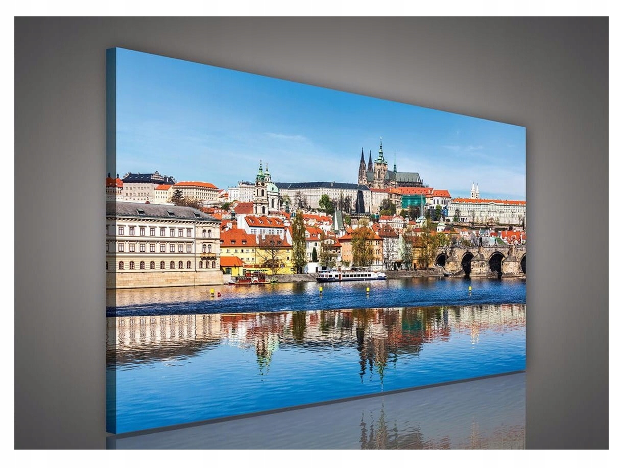 Obraz 100x75 Praha Most Karla Vltavy, krajina města Evropa, architektura