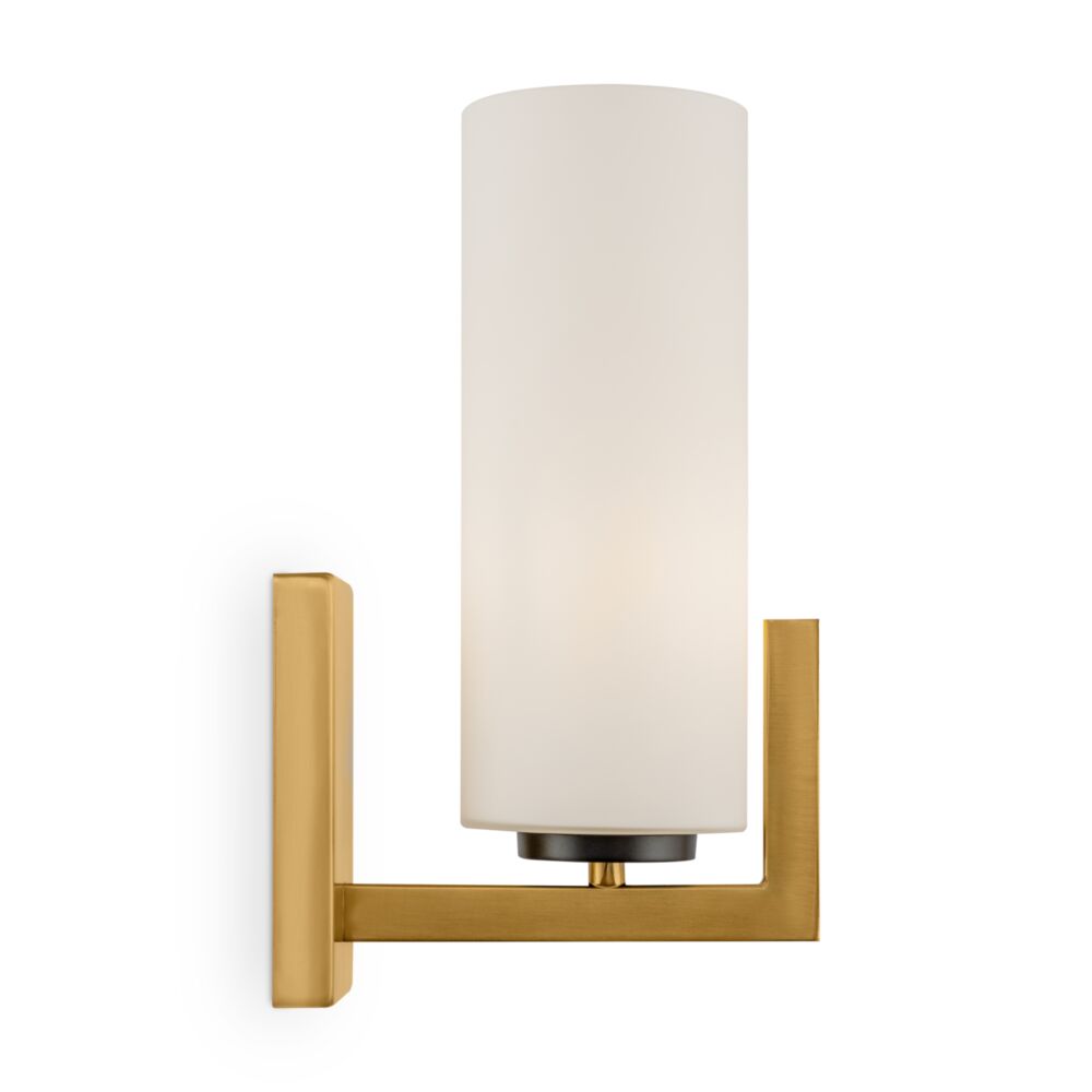 Nástenná lampa mosadzná sklenená biela, moderná Maytoni