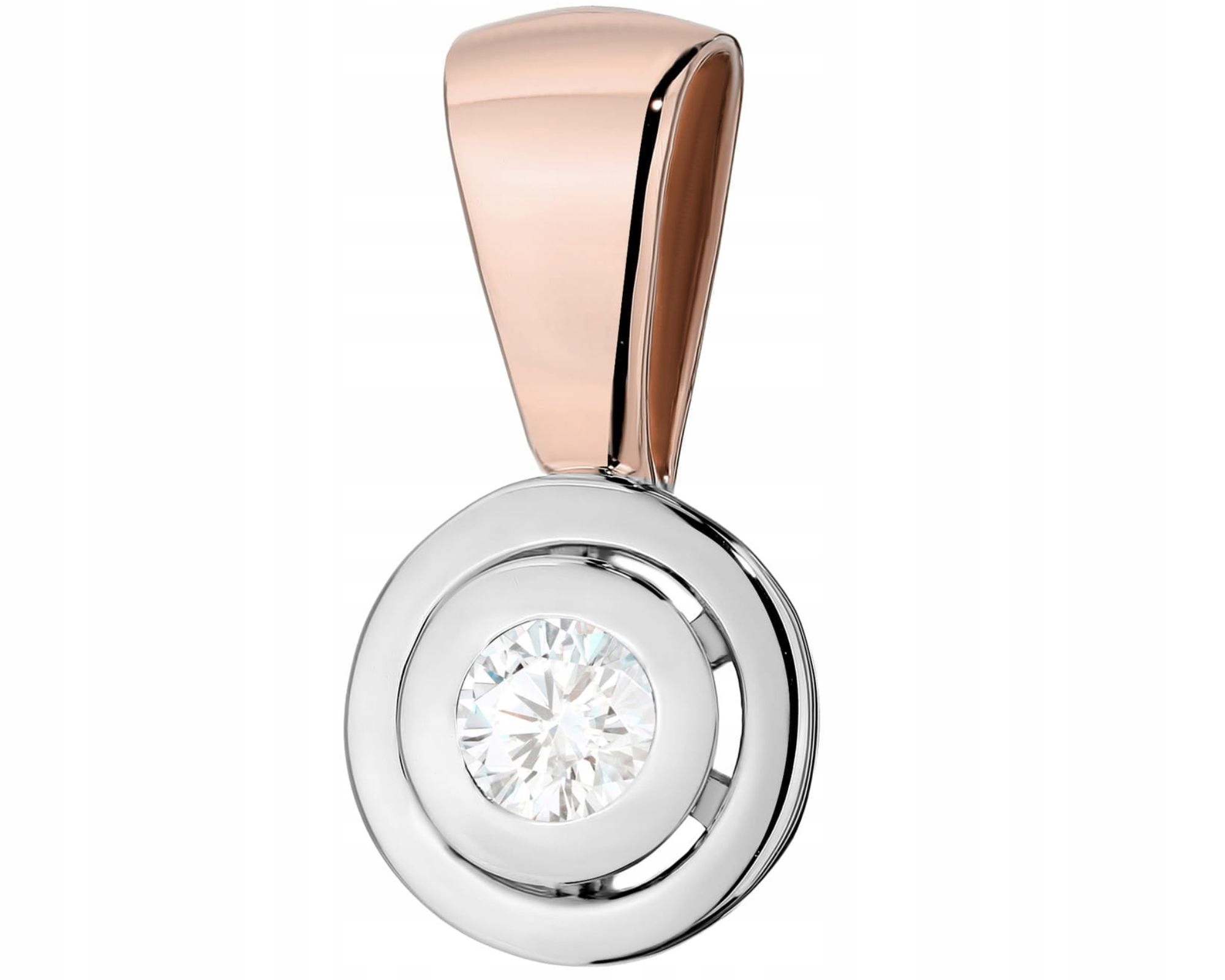 Přívěsek Přívěsek S Briliantem Růžové Zlato Gravírování 585